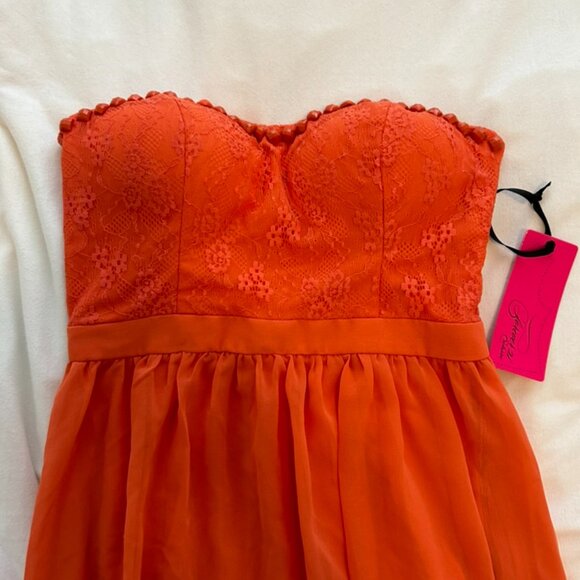 Forever 21 Orange Lace Dress - Picture 2 of 3